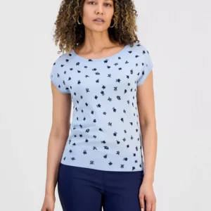 Petite Cap-Sleeve Sweater, Macy's Exclusive