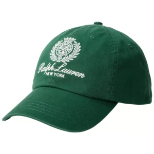 Crest-Embroidered Twill Ball Cap