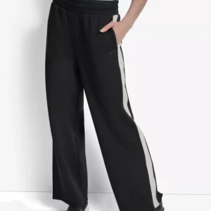 Women's Modified Wide-Leg Side-Stripe Pants