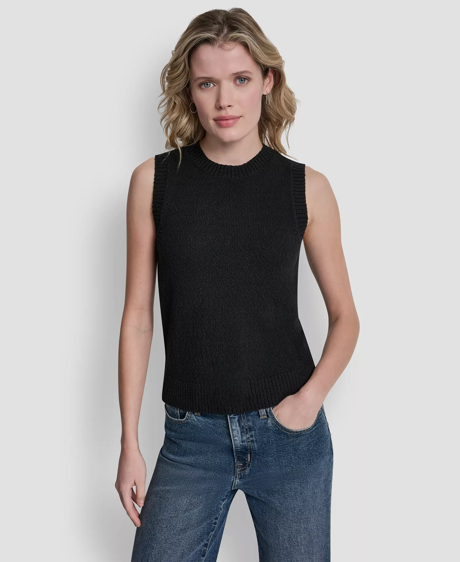 mni-54e308003c0f1e1ec0ea5a50b9ef5e1e Women's Crew Neck Pull-On Sweater — изображение 3