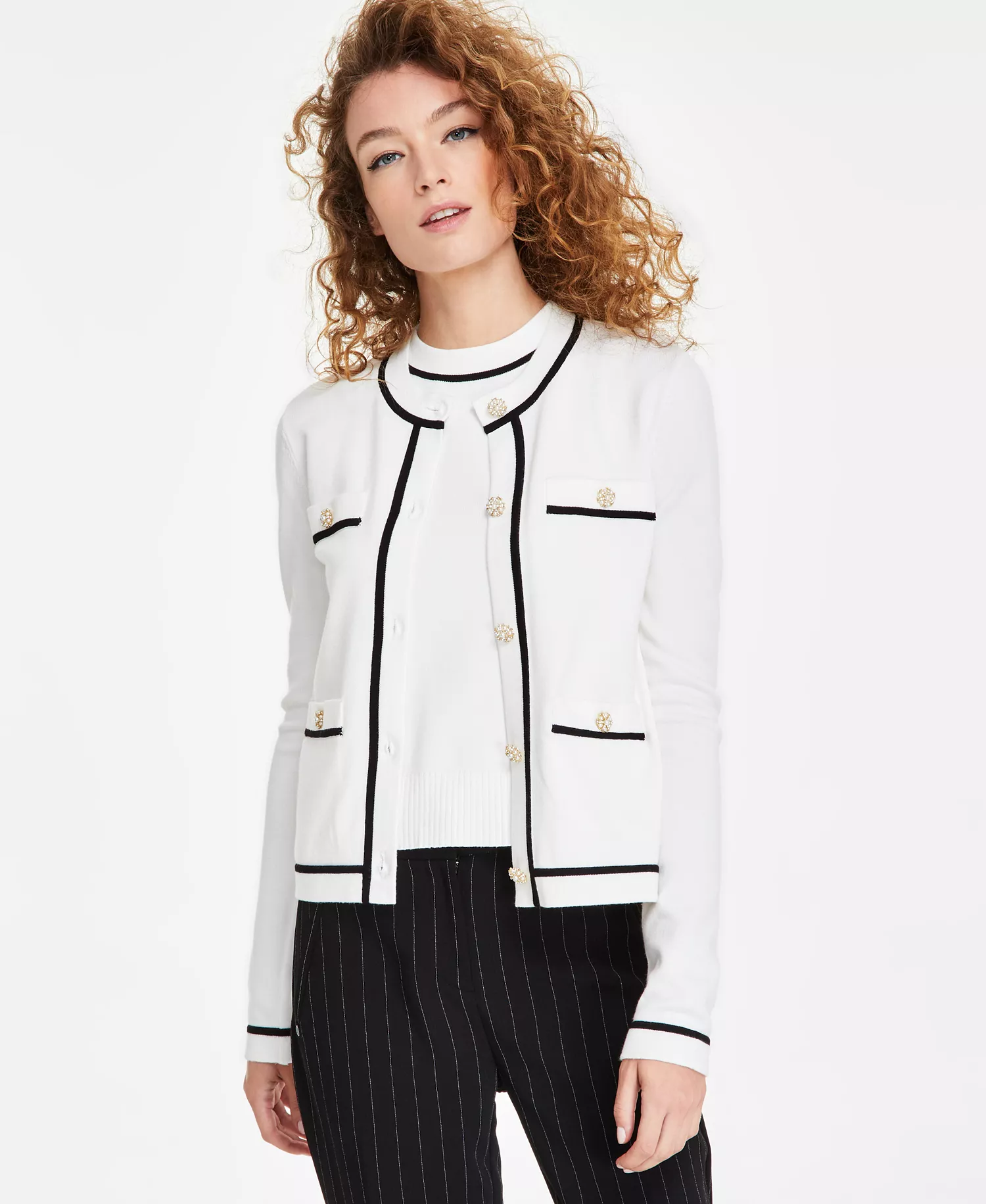 mni-553d9aa2bc8fef01d16389acb526931e Women's Four-Pocket Crewneck Cardigan