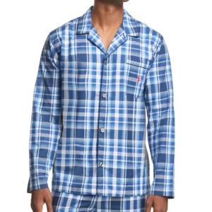Men's Plaid Woven Pajama Top