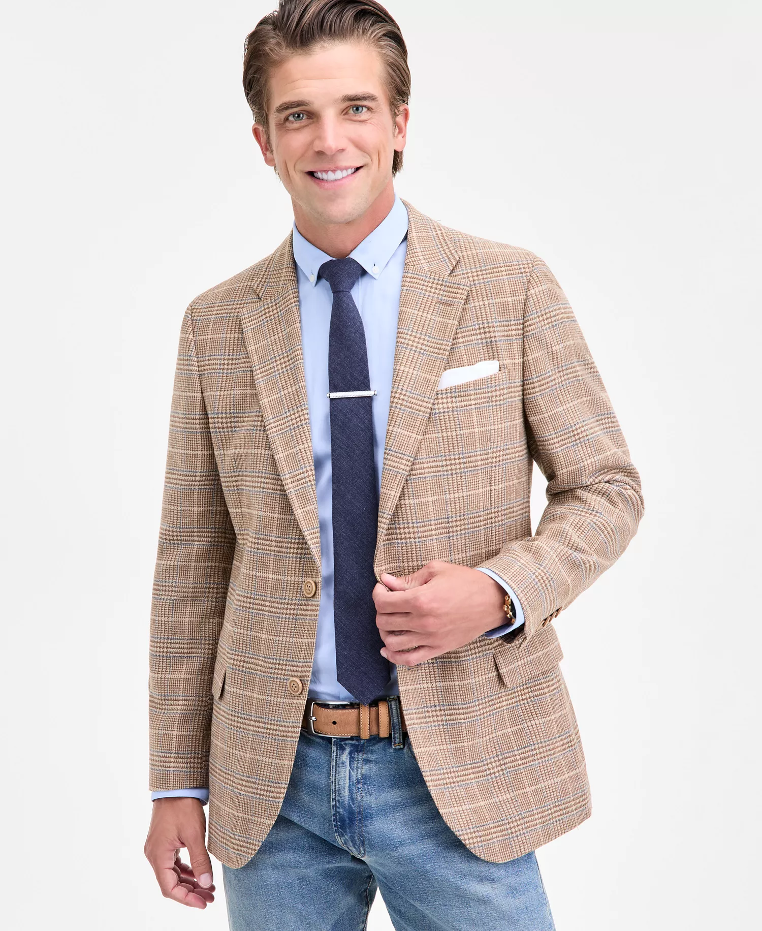 mni-55d0c42095383d123220c3c909367f08 Men's Modern-Fit Tweed Patterned Sport Coat — изображение 5