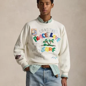 Men's Peace Love Surf Graphic Sweatshirt