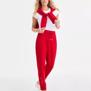 Nautica Women's Hotfix Logo Jogger Pants