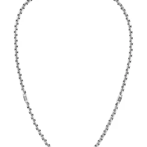 Men's 3D Flag Metal Silver Tone Stainless Steel Necklace