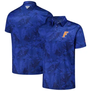 Men's Royal Florida Gators PFG Super Terminal Tackle Omni-Shade Bangalow Polo Shirt