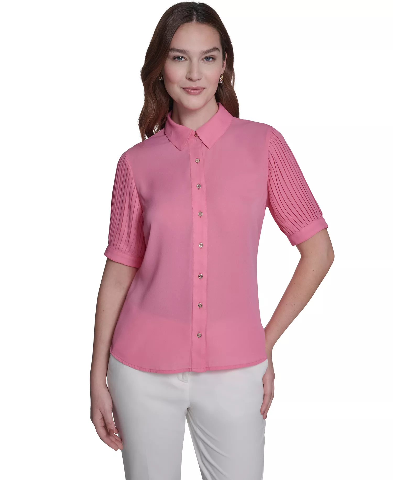 mni-5b76ff373485402e00cd73fe21a39190 Women's Collared Top