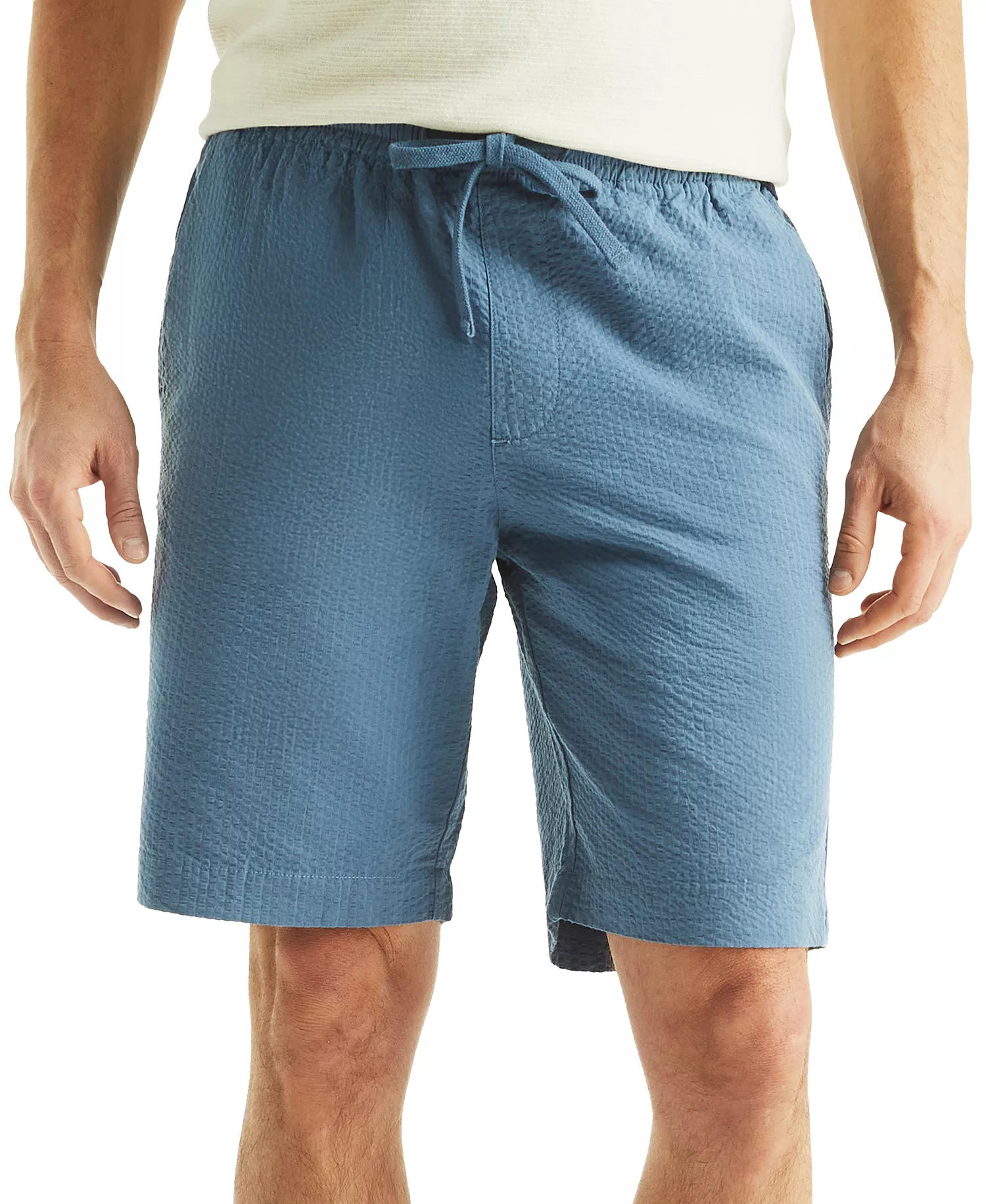 mni-5d461a9136fc2bdcb0841f37bd7fa4e3 Men's Seersucker Drawstring 9.5" Shorts — изображение 3
