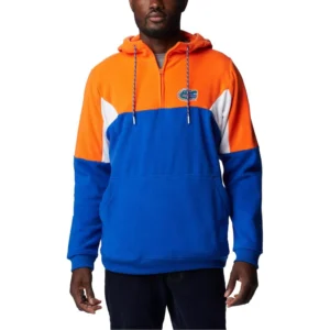 Men's Royal Florida Gators Lodge Quarter-Zip Hoodie