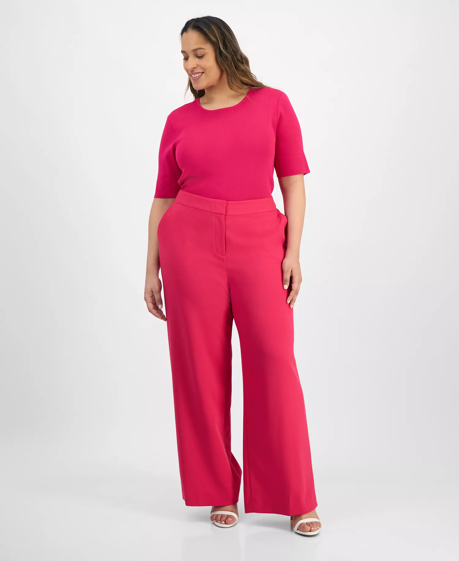 mni-5ec1141584d44f048eb3ac66613f5f49 Plus Size Wide-Leg Pants — изображение 5