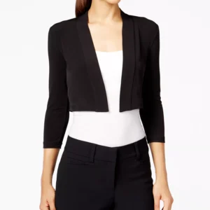 Women's Three-Quarter-Sleeve Bolero Cardigan