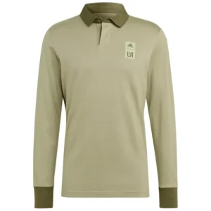 Men's 2023 Player Green LAFC Travel Long Sleeve Polo Shirt