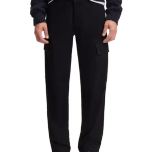 BECKHAM x BOSS Men's Micro-Patterned Cotton Cargo Pants