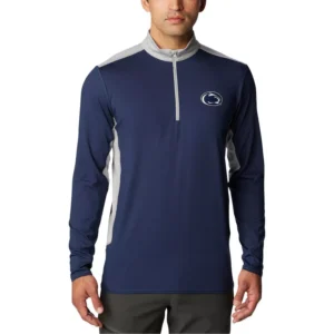 Men's Navy Penn State Nittany Lions Tech Trail™ Omni-Shade Quarter-Zip Top