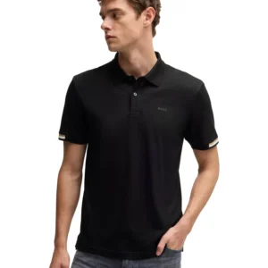 BOSS by Men's Regular-Fit Rubberized Logo Polo Shirt