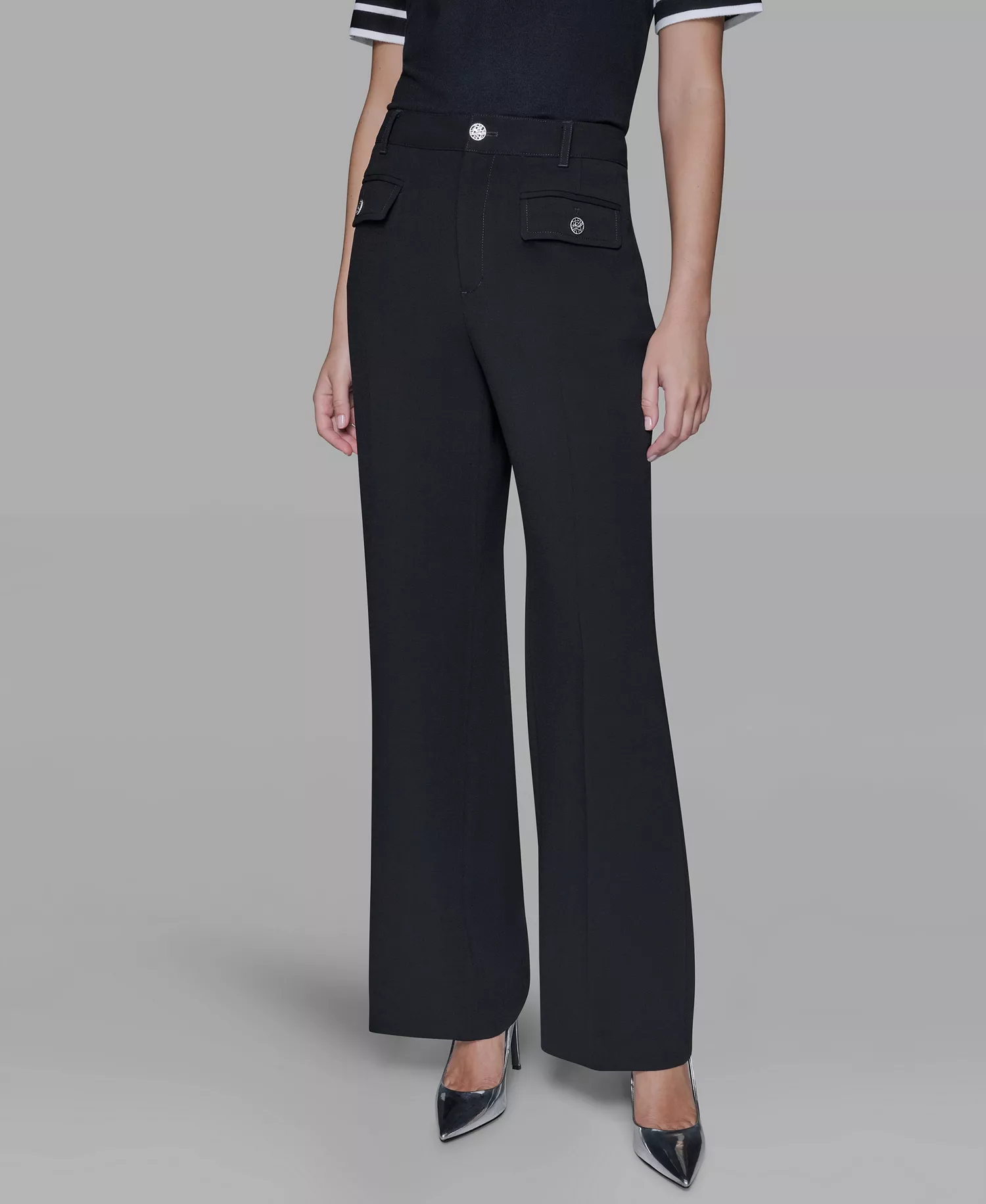 mni-60029c4dcf05621b58f9895c80ca0461 Women's Mid Rise Straight Leg Pants