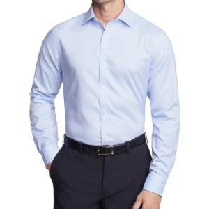 Men's TH Flex Essentials Wrinkle Free Stretch Dress Shirt, Regular & Slim Fit
