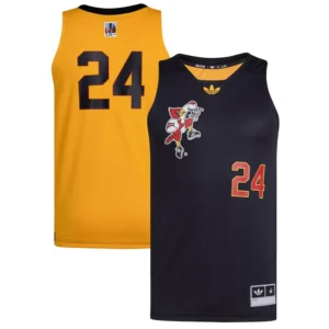 Men's 24 Black/Gold Louisville Cardinals Black History Month Basketball Jersey