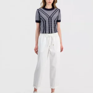 Jeans Women's Solid Cuffed Pull-On Pants