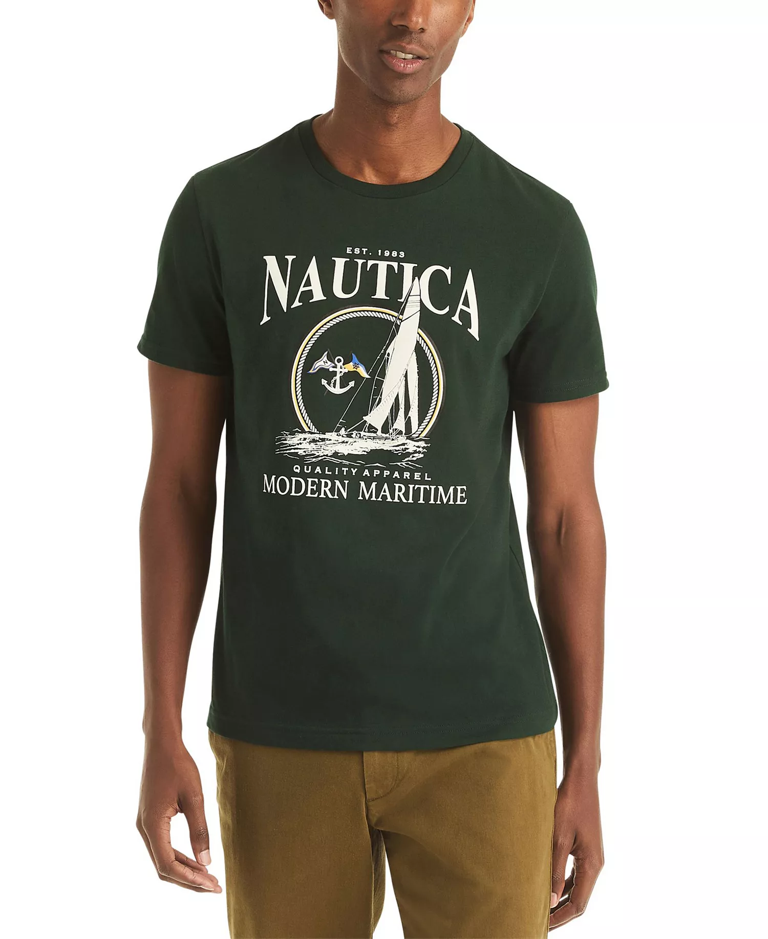 mni-61601bb206c755204422c951b308b7fb Men's Sail Printed Crewneck T-Shirt