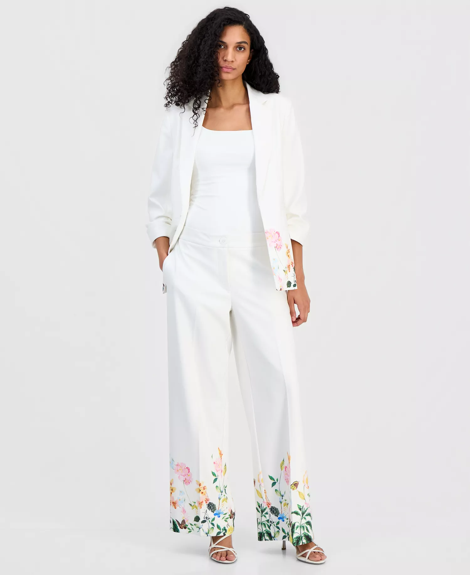 mni-61d6f14b6cc88980b63371ede27bcb98 Women's Wide-Leg Floral-Print Pants