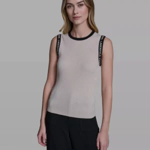 Women's Sleeveless KLP Trim Tank Top