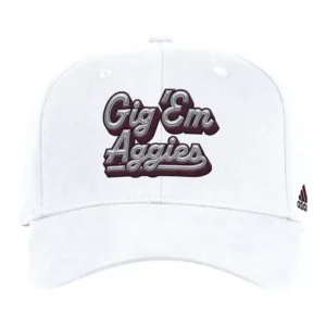 Men's White Texas A M Aggies Chant Flex Hat