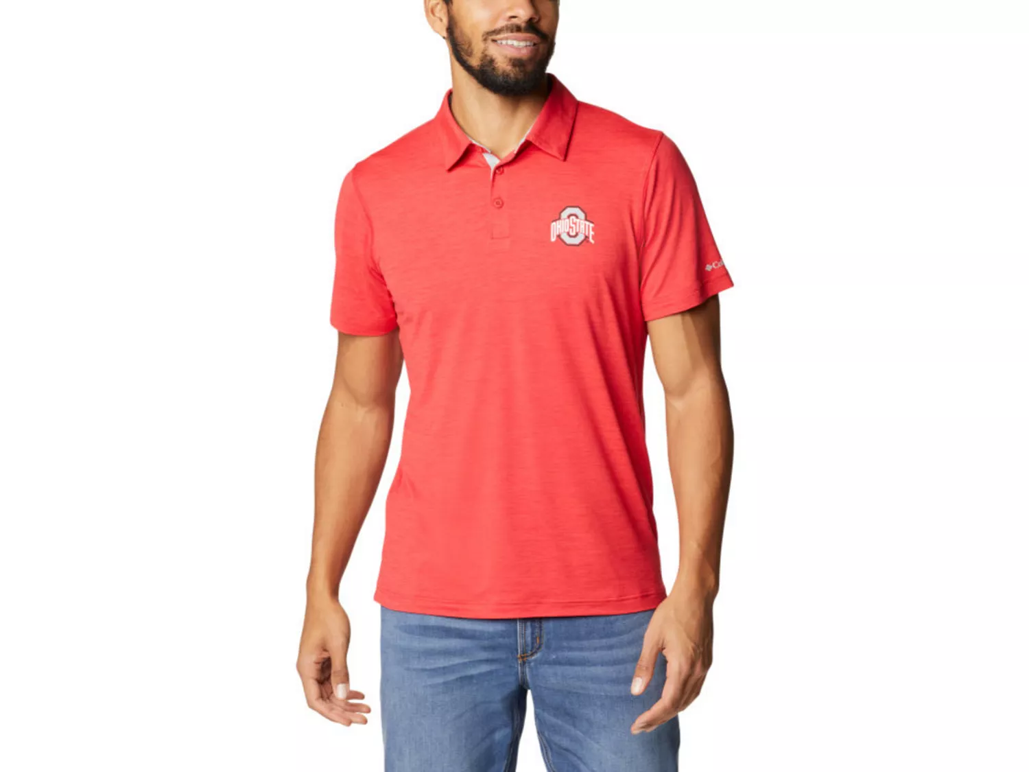 mni-642e3fbe479aab5452e7d2f4a74eec5b Ohio State Buckeyes Men's Tech Trail Polo
