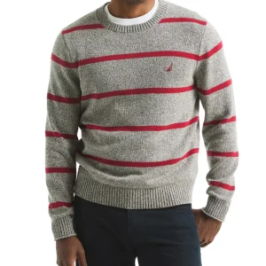 Men's Striped Crewneck Sweater