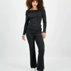 Petite Foldover-Waist Drawstring Wide-Leg Pants, Macy's Exclusive