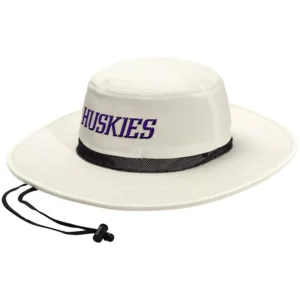 Men's and Women's Cream Washington Huskies Wide Brim Boonie Bucket Hat