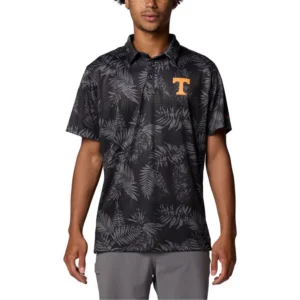 Men's Black Tennessee Volunteers PFG Super Terminal Tackle Omni-Shade Bangalows Polo