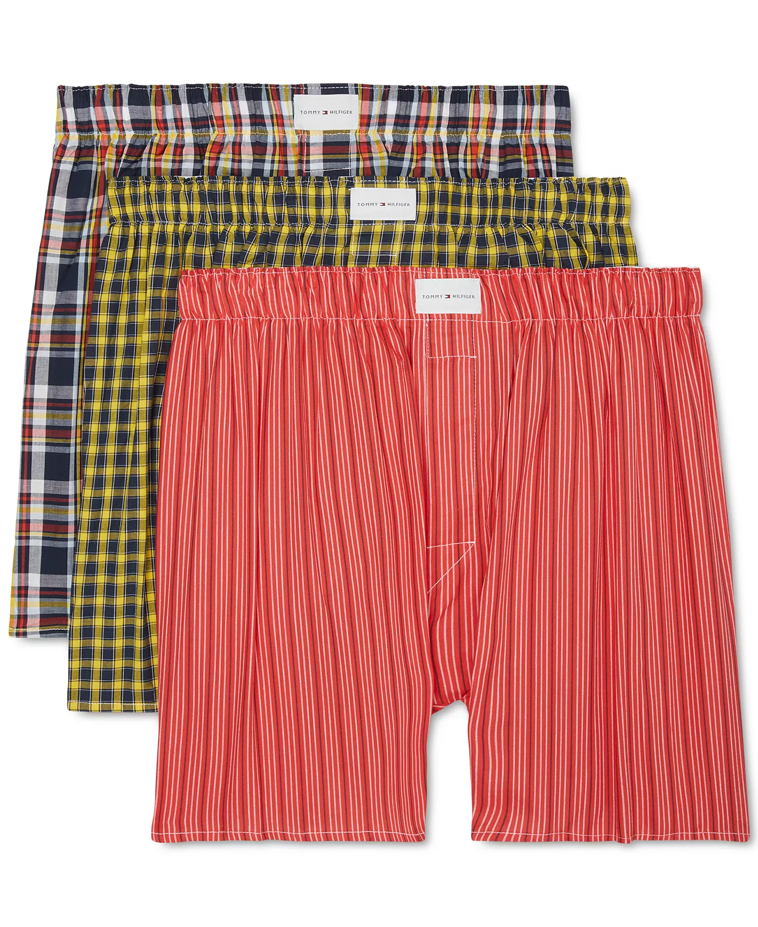 mni-64d4dfb910c6f1f499e7c046a1bbb137 Men's 3-Pack Classic Printed Cotton Poplin Boxers