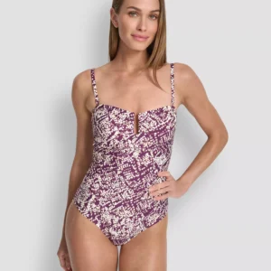 Women's U Wire Shirred One-Piece Swimsuit