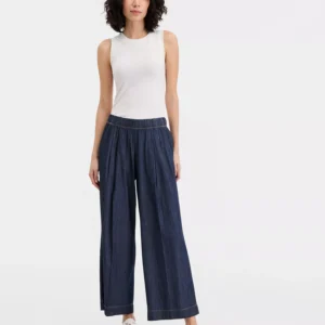 Nautica Tie-Cuff Top & Wide-Leg Pants