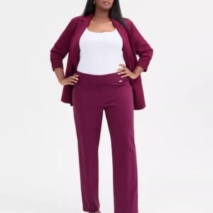 Women's Tummy-Control Pull-On Straight-Leg Pants, Created for Macy's