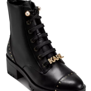 Prue Lace-Up Combat Booties