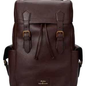 Men's Pebbled Leather Backpack