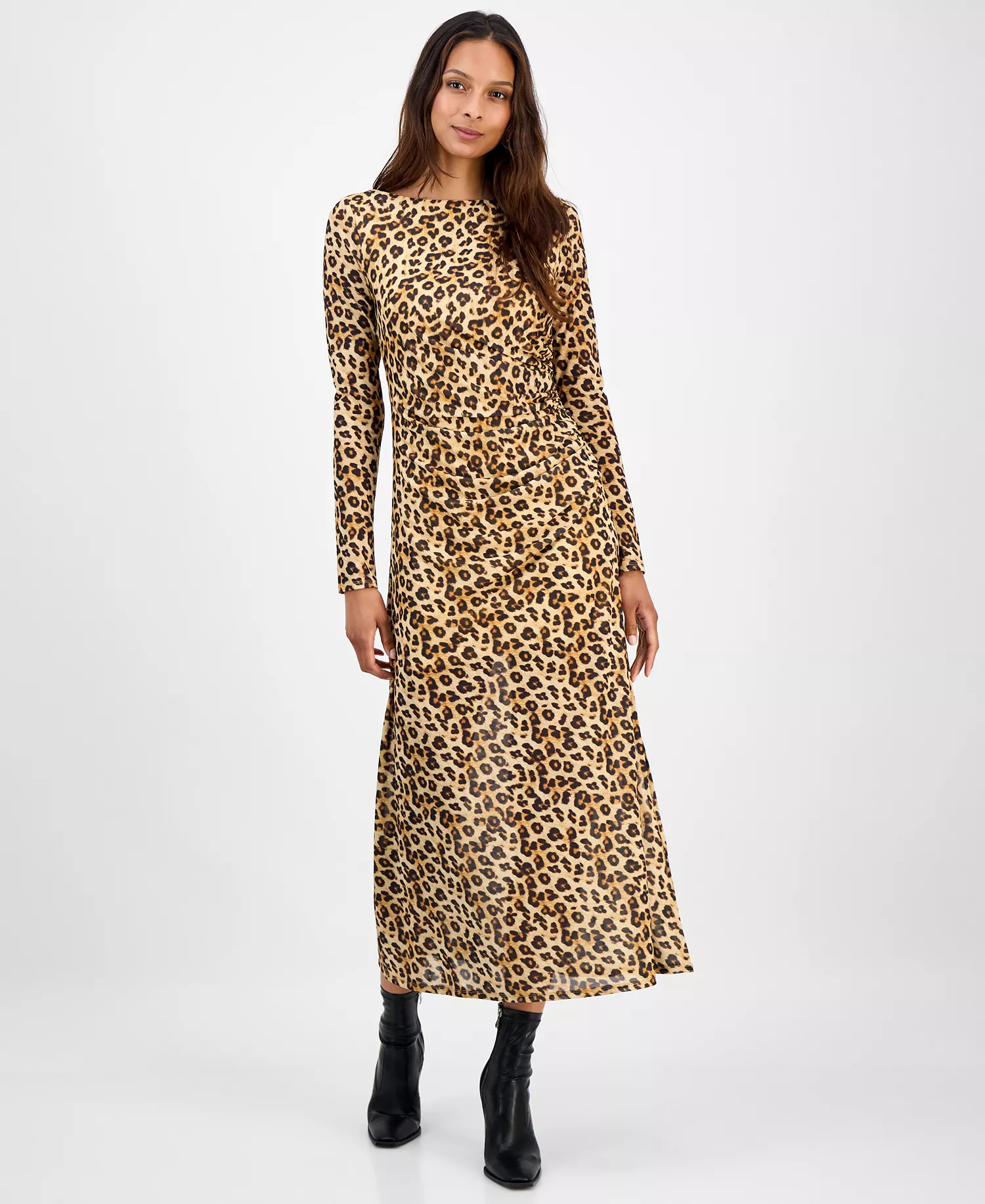 mni-6a26b7c1ca274ed0d1bf6fafb9cb681a Women's Leopard-Print Mesh Low-Back Midi Dress, Macy's Exclusive