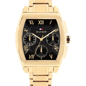 Men's Multifunction Gold Tone Stainless Steel Bracelet Watch, 36mm