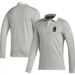 Men's 2023 Player Gray Nashville SC Travel Long Sleeve Polo Shirt