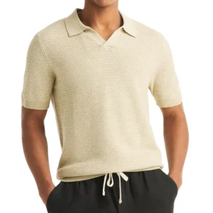 Men's Short-Sleeves Sweater Polo Shirt
