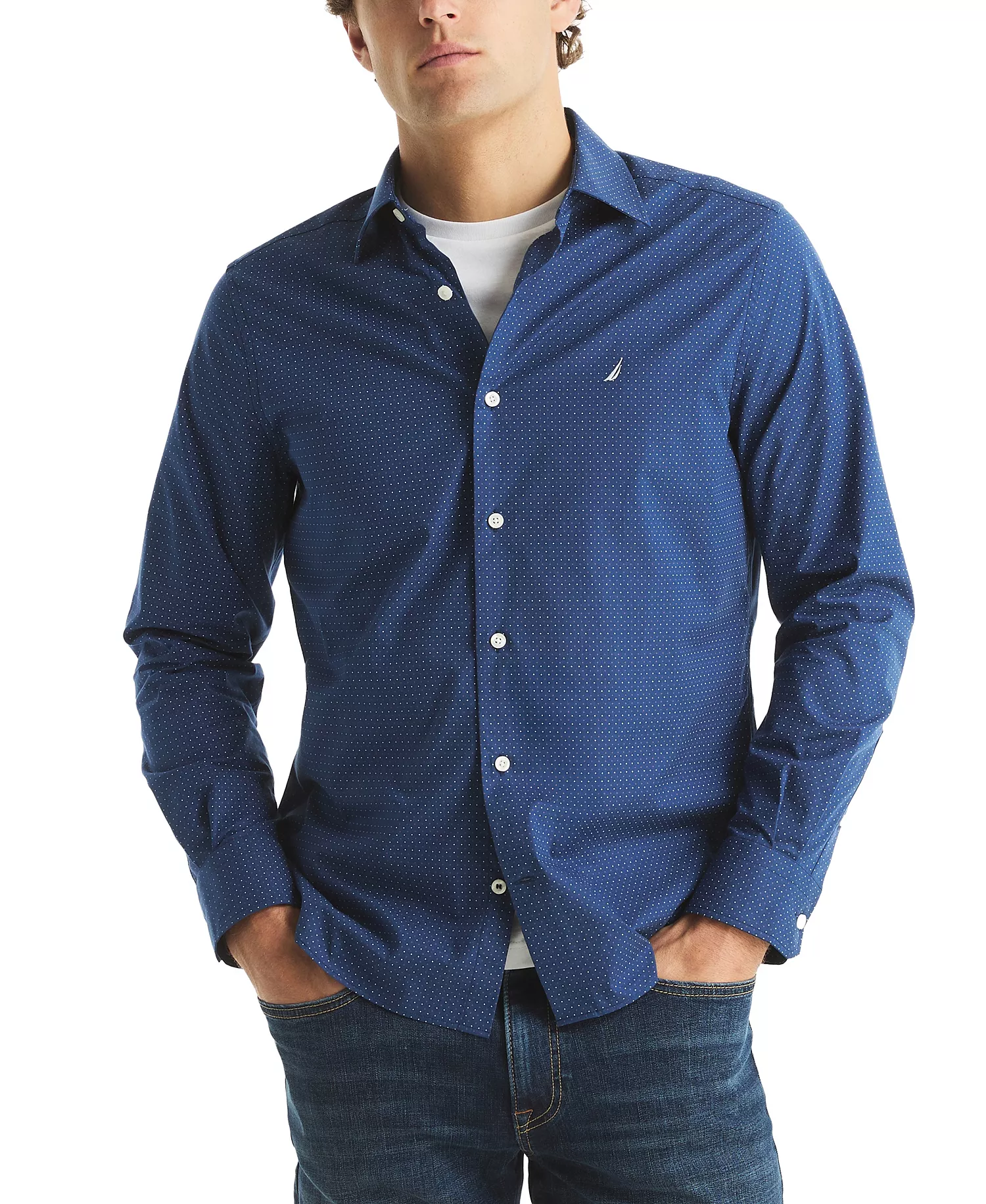 mni-6d23e08f224459e62d95f3edc84c19e5 Men's Long-Sleeve Printed Shirt