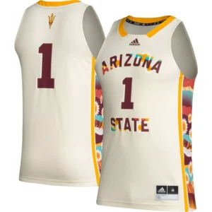 Men's #1 Khaki Arizona State Sun Devils Honoring Black Excellence Basketball Jersey