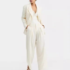 Women's High-Rise Pleat-Front Wide-Leg Pants, Macy's Exclusive