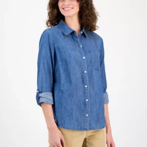 Jeans Women's Chambray Utility Shirt