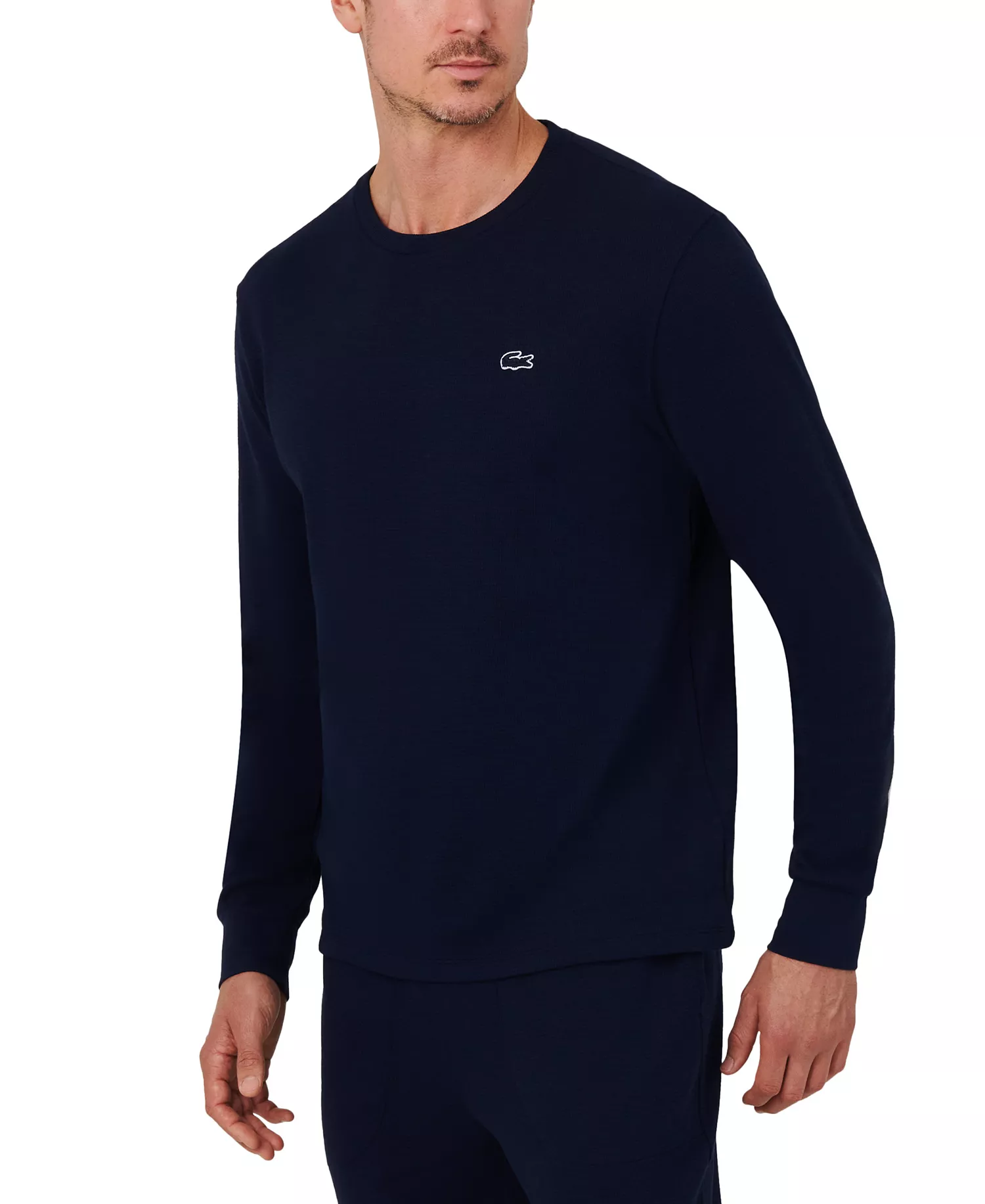 mni-70f9b47d0c1c372acc8fcb20703fb43f Men's Waffle-Knit Thermal Sleep Shirt