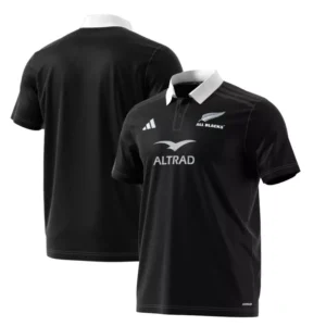Men's Black New Zealand Rugby 2024/25 AEROREADY Polo
