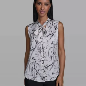 Women's Woven V-Neck Top